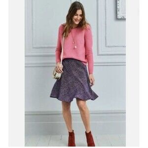 Boden Ditzy Floral‎ Skirt Sz 4 EUC Spring Summer Colorful Art to Wear Feminine